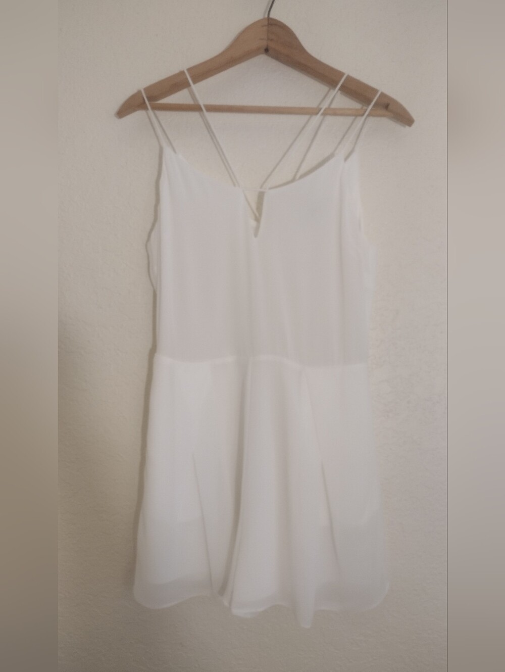 Naked Zebra White Spaghetti-Strap Romper - Picture 3 of 8